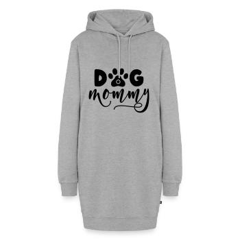 DOG MOMMY - Idée cadeau pour maman - Sweat-shirt à capuche long Femme - gris chiné - Devant
