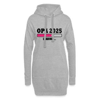 Opa 2025 - Hoodie-Kleid - Grau meliert - Vorne