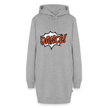 Tanzen - Hoodie-Kleid - Grau meliert - Vorne