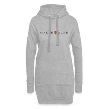Malle 2025 Palmier - Sweat-shirt à capuche long Femme - gris chiné - Devant