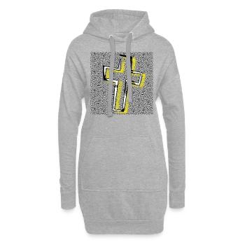 Kreuz - Abbild - 2023 - Hoodie-Kleid - Grau meliert - Vorne
