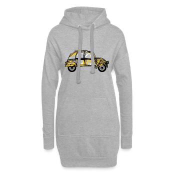 2 Lebenslauf. AUTO. RALLYE. VATERTAG. - Hoodie-Kleid - Grau meliert - Vorne
