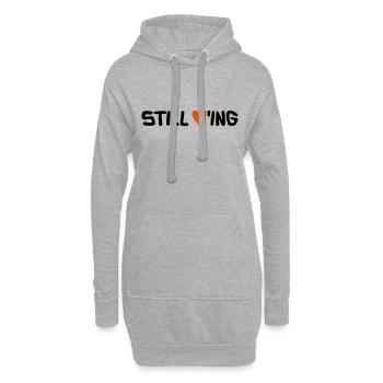Still Loving - Hoodie-Kleid - Grau meliert - Vorne