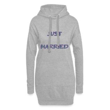 PAAR. ICH HABE GERADE GEHEIRATET. Junggesellinnenabschied. HEILIGER VALENTINSTAG. MARIES - Hoodie-Kleid - Grau meliert - Vorne