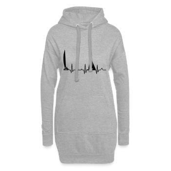 sail - Hoodie-Kleid - Grau meliert - Vorne