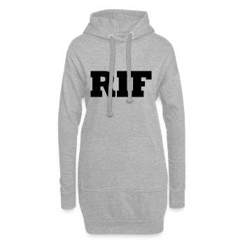 Rif - Sweat-shirt à capuche long Femme - gris chiné - Devant
