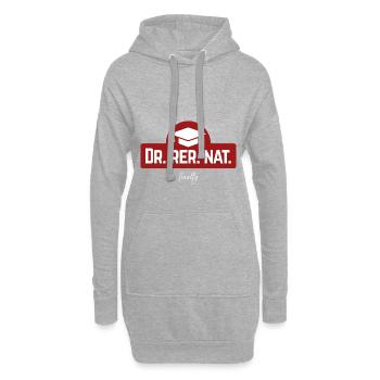 Dr rer. nat. finally - enfin docteur - Sweat-shirt à capuche long Femme - gris chiné - Devant