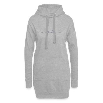 Liberté - Sweat-shirt à capuche long Femme - gris chiné - Devant
