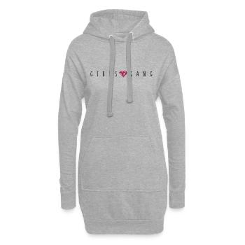 girls gang diamond - Hoodie-Kleid - Grau meliert - Vorne