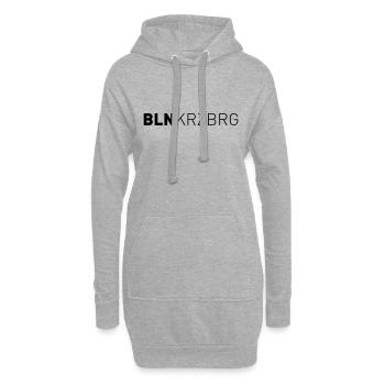 Berlin Kreuzberg - Hoodie-Kleid - Grau meliert - Vorne