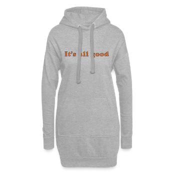 Es ist alles gut - Hoodie-Kleid - Grau meliert - Vorne