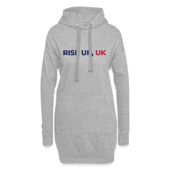 Rise Up, UK - Hoodie Dress - heather grey - Front