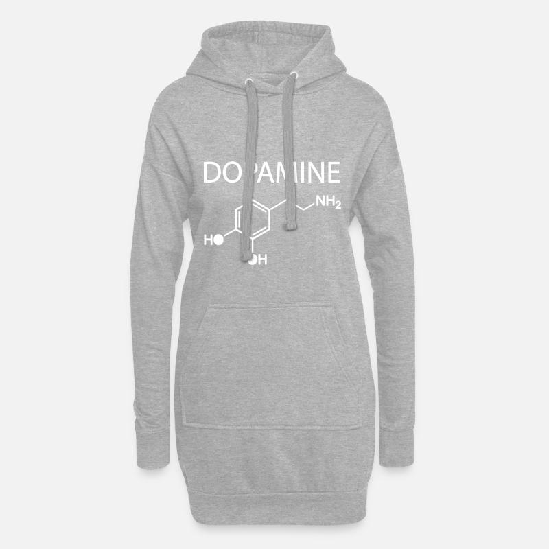d2 - Hoodie-Kleid - Grau meliert