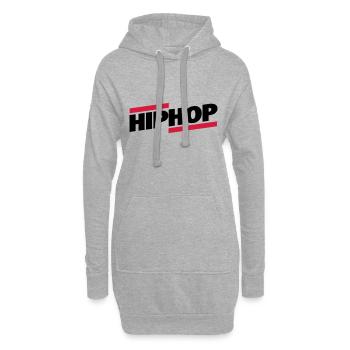 Old School Hip Hop Rap Geschenk - Hoodie-Kleid - Grau meliert - Vorne