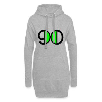 90 JAHRE. 90-JÄHRIGES JUBILÄUM. 90-JÄHRIGES JUBILÄUM. 90 - Hoodie-Kleid - Grau meliert - Vorne