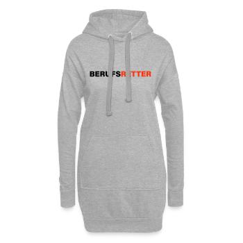 Sauveteur professionnel - Sweat-shirt à capuche long Femme - gris chiné - Devant