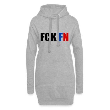 Fck fn - Hoodie-Kleid - Grau meliert - Vorne