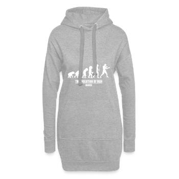 Boxer evolution shirt - Hoodie-Kleid - Grau meliert - Vorne