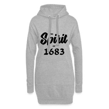 The Spirit of 1683 - Hoodie-Kleid - Grau meliert - Vorne