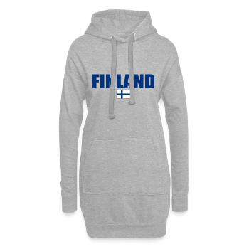 Finnland - Hoodie-Kleid - Grau meliert - Vorne