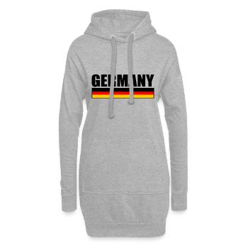 DEUTSCHLAND DEUTSCHE FLAGGE - Hoodie-Kleid - Grau meliert - Vorne