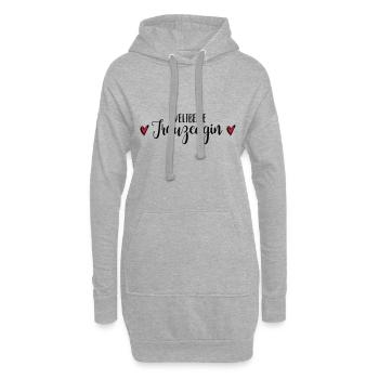 Beste Trauzeugin Dankeschön Geschenk - Hoodie-Kleid - Grau meliert - Vorne