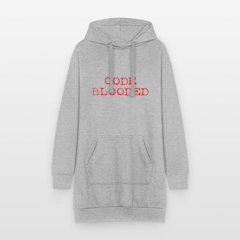 Code Blooded Cooler Programmierer-Codierer Code-Blooded Hoodie-Kleid