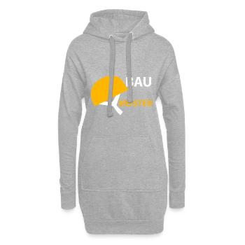 Baumeister Bauarbeiter - Hoodie-Kleid - Grau meliert - Vorne