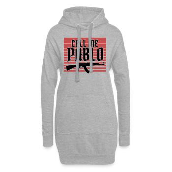 Escobar "Call me Pablo" - Hoodie-Kleid - Grau meliert - Vorne