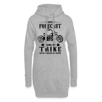 Trike - Hoodie-Kleid - Grau meliert - Vorne