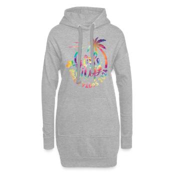 Girl Weekend Girls Trip Beach Vibes 2024 - Hoodie-Kleid - Grau meliert - Vorne
