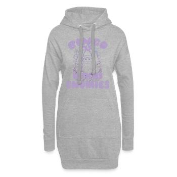 Bingo Mit Meinen Gnomies Lustiges Bingo - Hoodie-Kleid - Grau meliert - Vorne