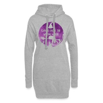 Krebs Hexe Pflaume Ehre Betreuer Krebs - Hoodie-Kleid - Grau meliert - Vorne
