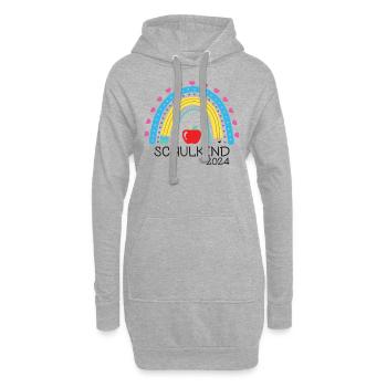 Début de l’inscription scolaire enfant scolaire 2024 - Sweat-shirt à capuche long Femme - gris chiné - Devant