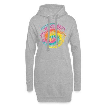 Warning The Girls Are Drinking Again - Hoodie-Kleid - Grau meliert - Vorne
