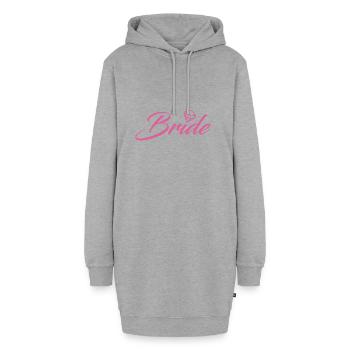 Mariage mariée mariage jga - Sweat-shirt à capuche long Femme - gris chiné - Devant