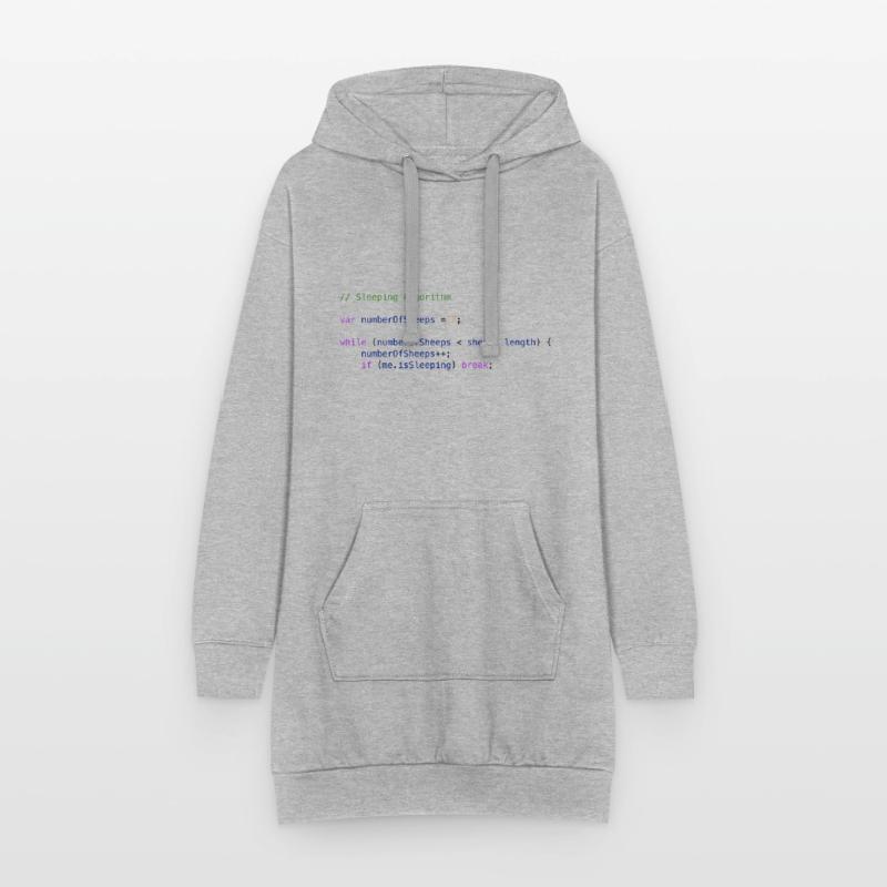 Programmierer Code Schäfchen zählen Logik Hoodie-Kleid