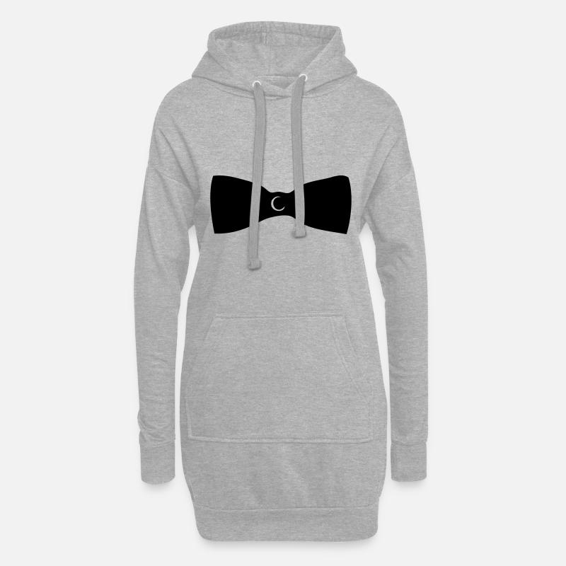 Fliege - Hoodie-Kleid - Grau meliert