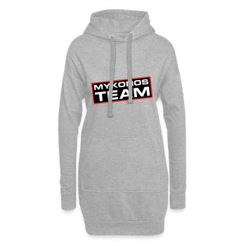Mykonos Team - Hoodie-Kleid - Grau meliert - Vorne