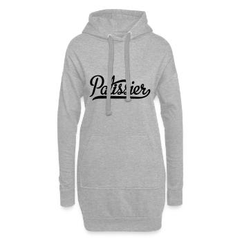 Patissier - Sweat-shirt à capuche long Femme - gris chiné - Devant
