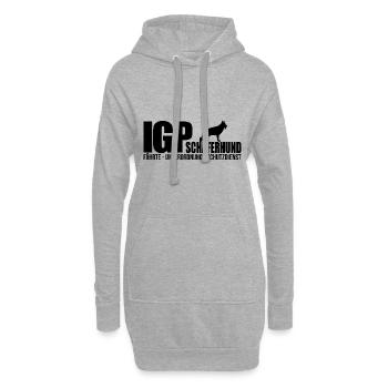 IPP SHEPHERD Wilsigns Dog Sports Cadeaux IPO - Sweat-shirt à capuche long Femme - gris chiné - Devant