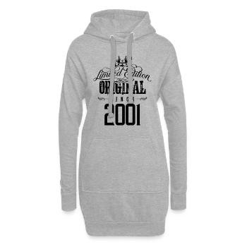 2001 limited edition - Hoodie-Kleid - Grau meliert - Vorne