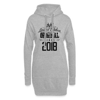 Édition limitée 2018 - Sweat-shirt à capuche long Femme - gris chiné - Devant