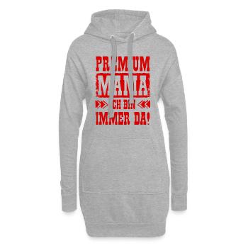 Beste Mama der Welt - Hoodie-Kleid - Grau meliert - Vorne