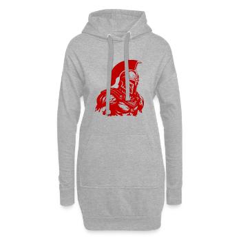Spartan Gladiator Bodybuilding Gym - Sweat-shirt à capuche long Femme - gris chiné - Devant