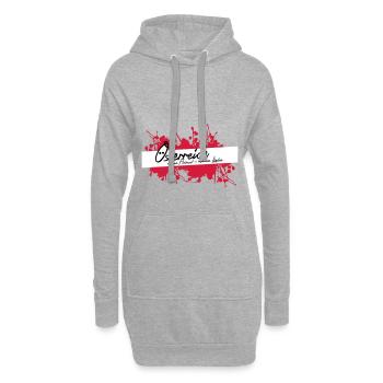 L’Autriche, ma patrie, mon amour ! - Sweat-shirt à capuche long Femme - gris chiné - Devant