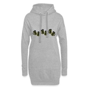 Beer Beer Mug Symbol Booze Beer Glass - Hoodie Dress - heather grey - Front