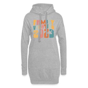 Family Vacation 2023 Making Memories - Hoodie-Kleid - Grau meliert - Vorne