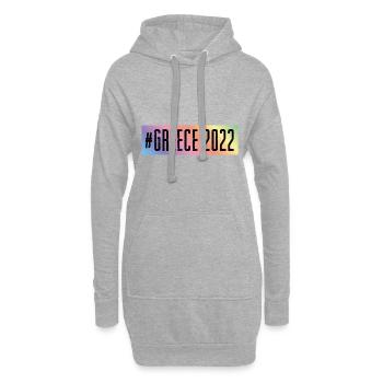 Greece 2022 - Hoodie-Kleid - Grau meliert - Vorne