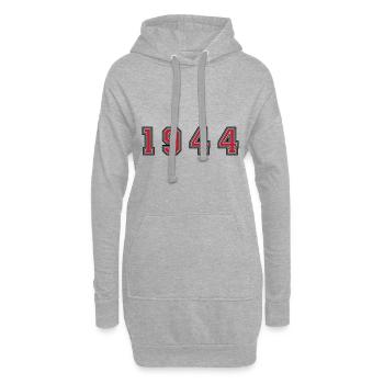 Numéro de l’année 1944 - Sweat-shirt à capuche long Femme - gris chiné - Devant
